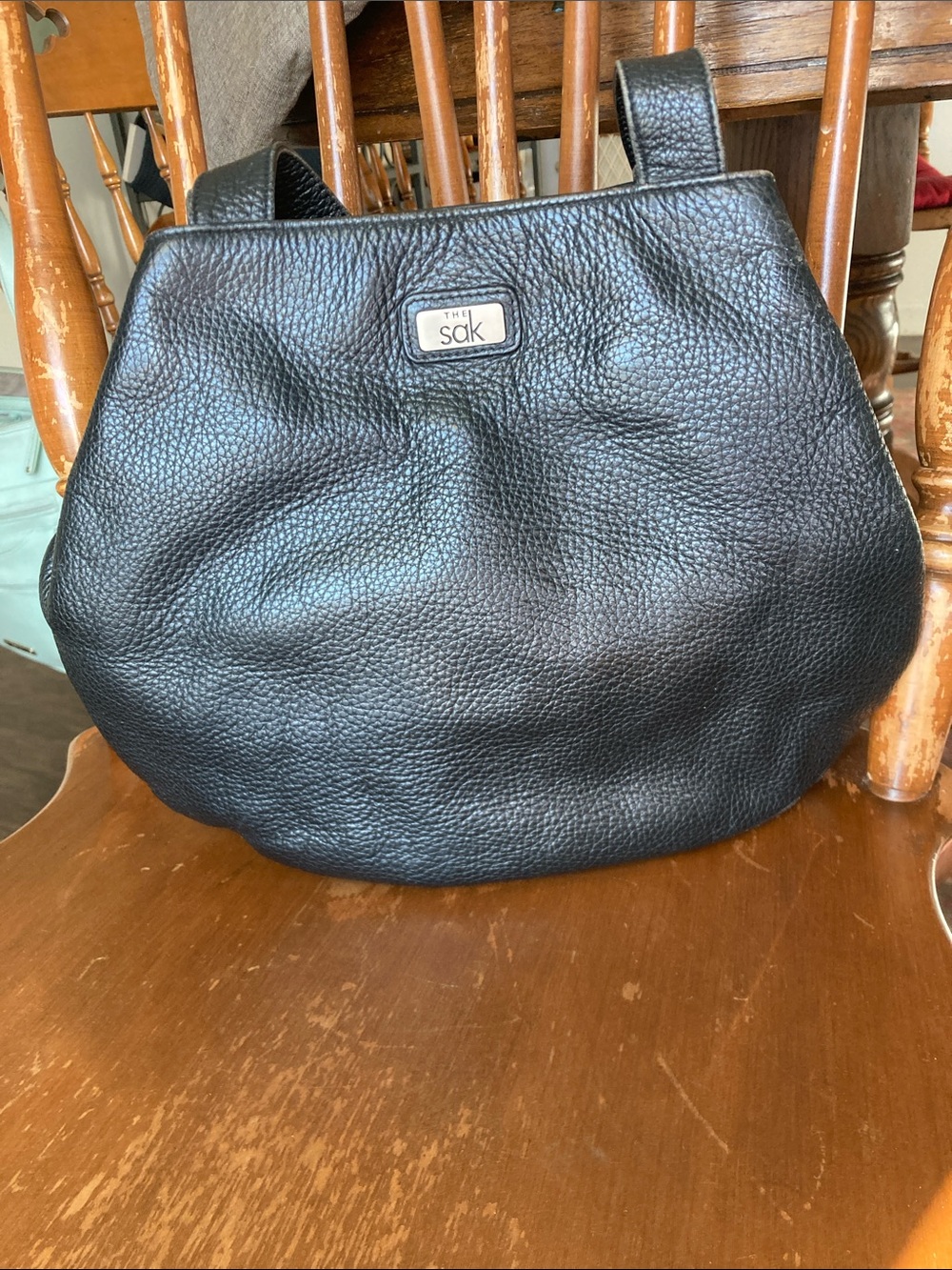 Y2K/Vintage Style The Sak Black Pebbled Leather Shoulder Bag